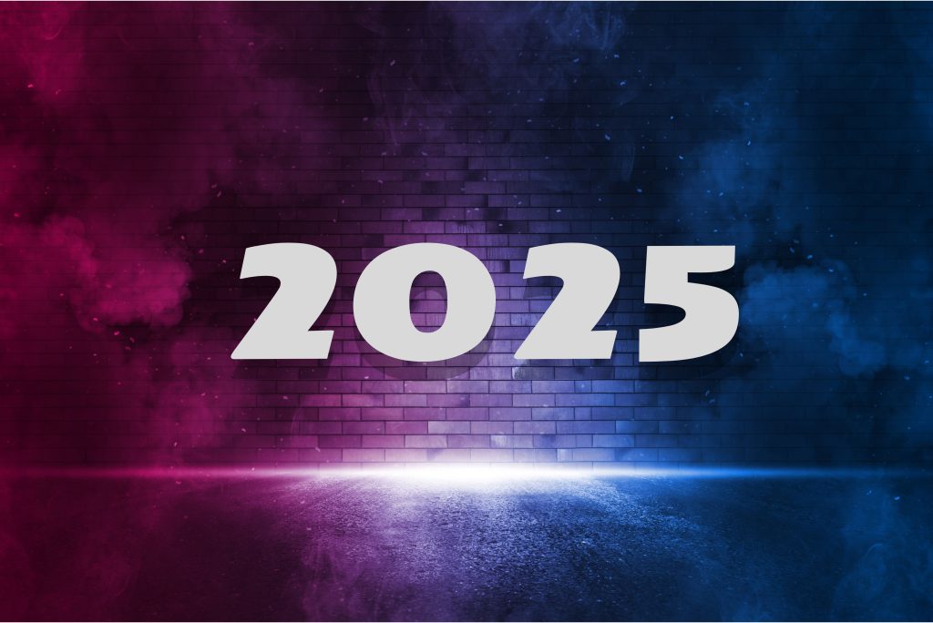 Happy New Year 2025 With wall