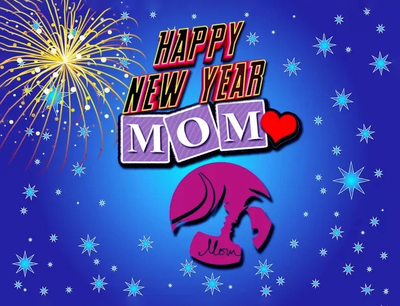 Happy New year wishes image mother