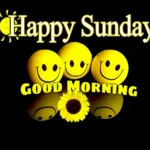 Happy Sunday Good moring image with smile emoji