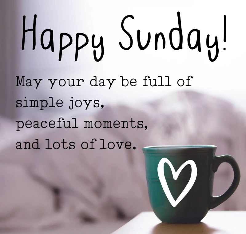 Happy Sunday! May your day be full of simple joys peaceful moments and lots of love
