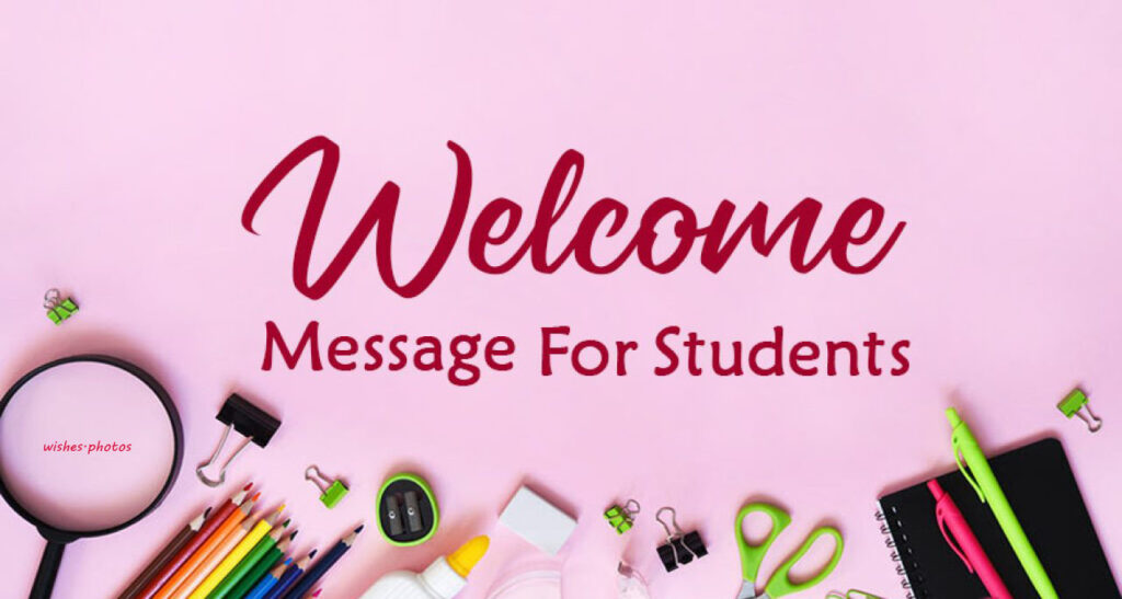 Welcome Message For Students