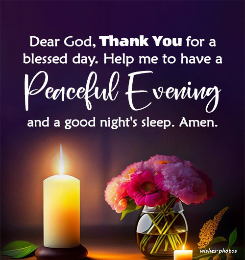 good evening prayer messages