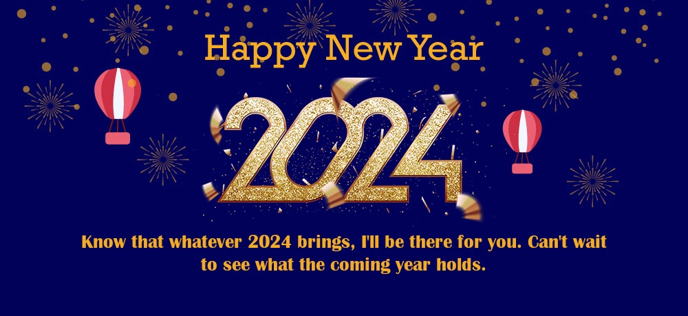 happy new year 2024 greeting