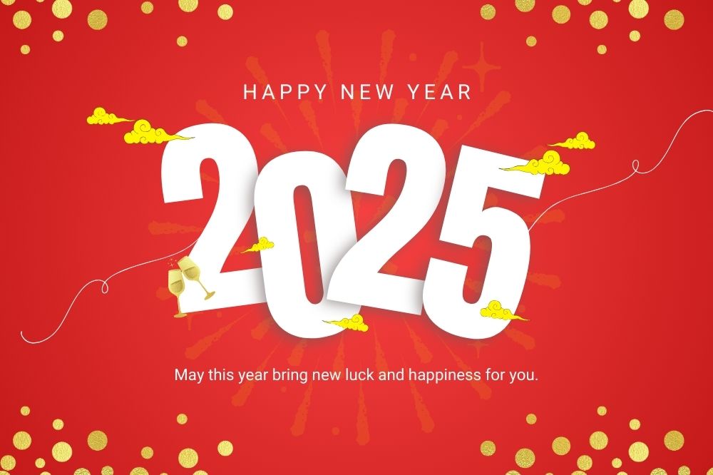 happy new year 2025 number with luxury shiny glitter for a happy new year banner poster greeting and celebration free image