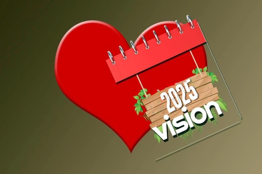 happy new year 2025 wallpaper with 2025 vision