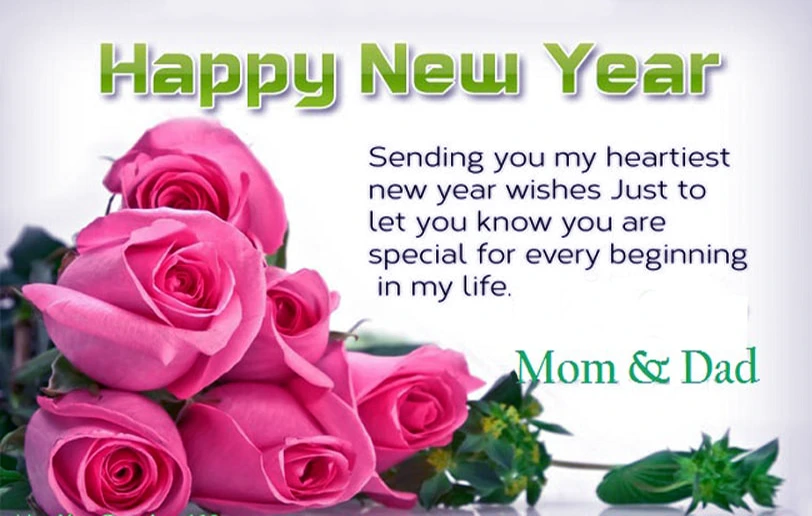 happy new year wishes for mom dad