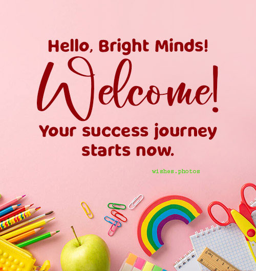 inspirational welcome message for students copy