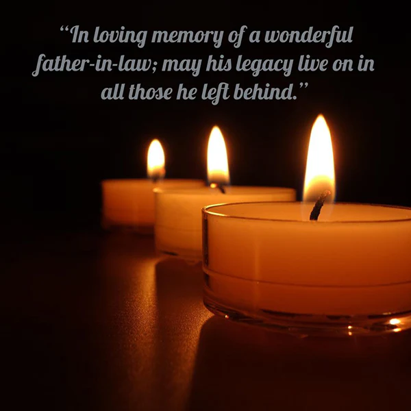 message of sympathy for loss of father