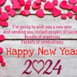 romantic new year messages and love 2024 image