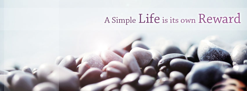 simple life quotes facebook cover