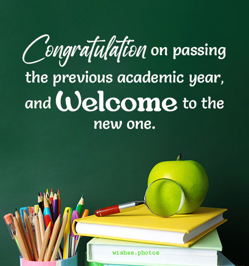 welcome message for students for new academic year