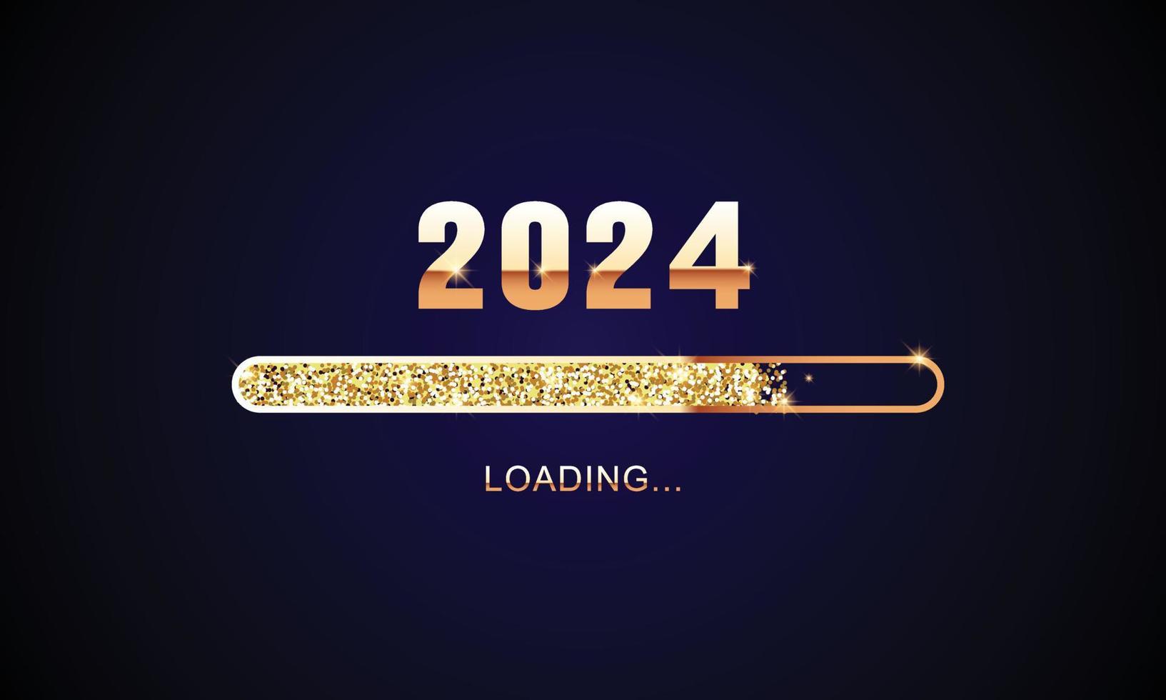 2024 happy new year background design greeting card banner poster
