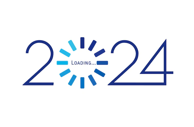 2024 happy new year loading loading progress bar