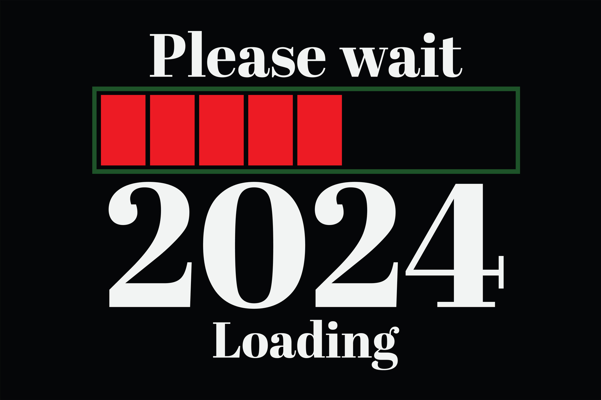 please wait 2024 loading funny happy new year 2024 image
