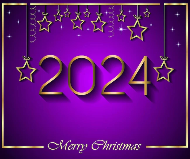 2024 merry christmas background