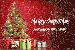 Merry Christmas and Happy New Year Gif Animated image free