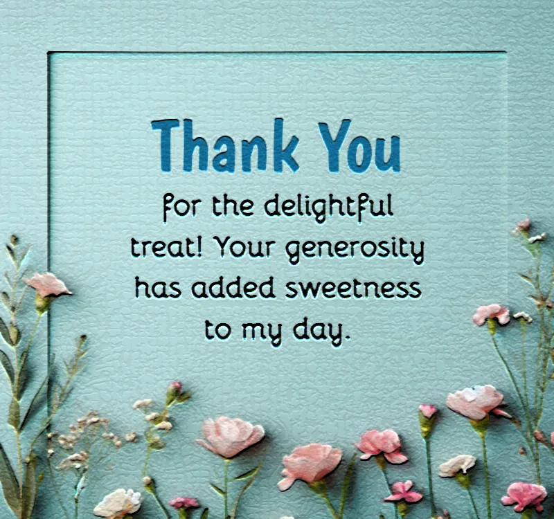 thank you messages for treat
