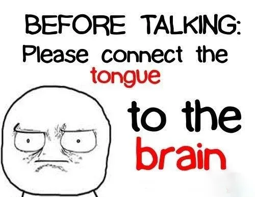 BEFORE TALKING Please connect the tongue