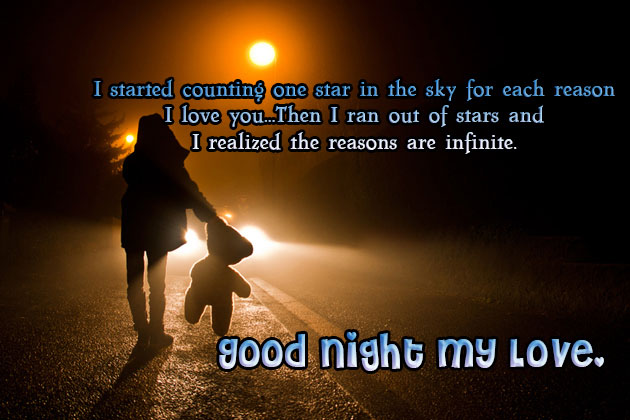 Cute Creative Good Night Quote For Him