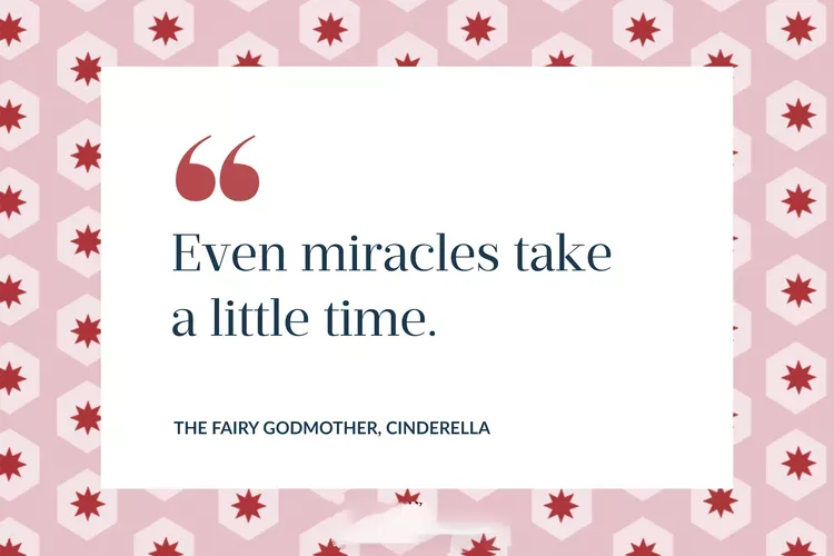 Even miracles take a little time
