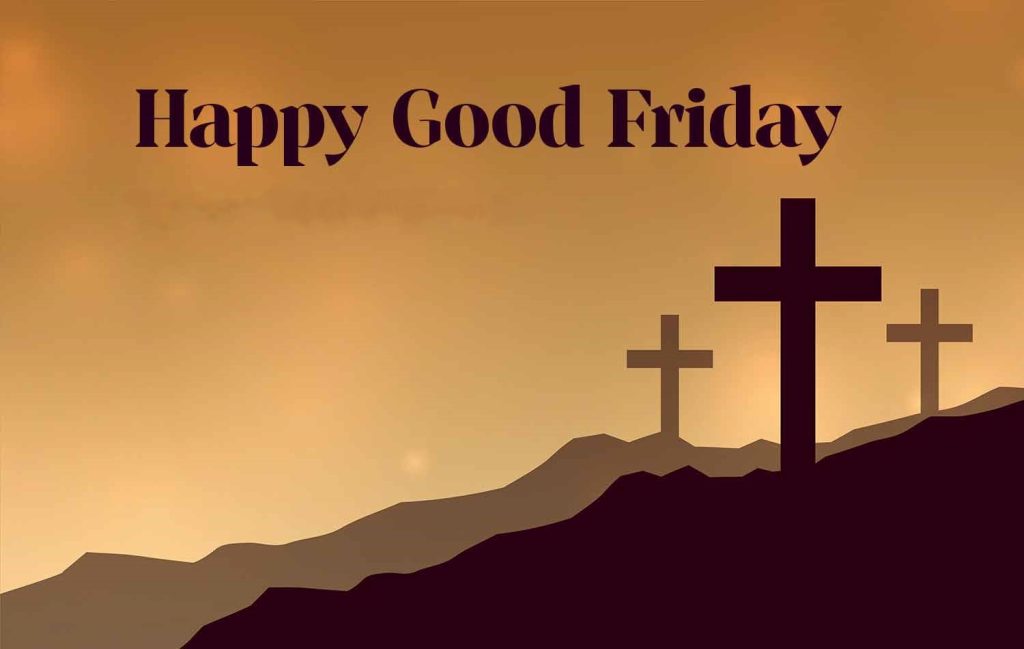 good friday background with three cross symbols