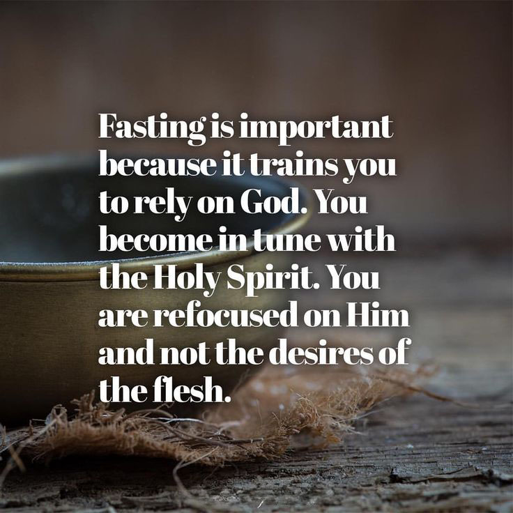 Its not required but it definitely helps to fast so that we can focus on God and become