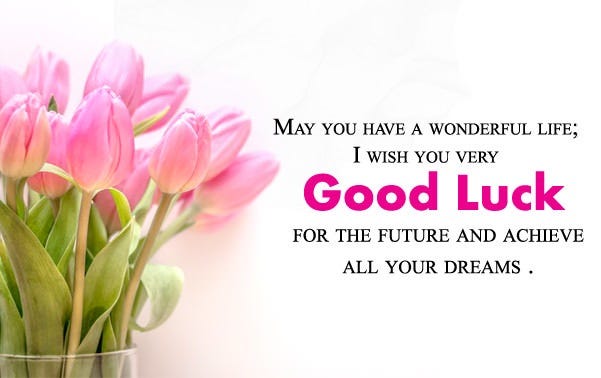 MAY YOU HAVE A WONDERFUL LIFE I WISH YOU VERY Good Luck FOR THE FUTURE AND ACHIEVE ALL YOUR DREAMS