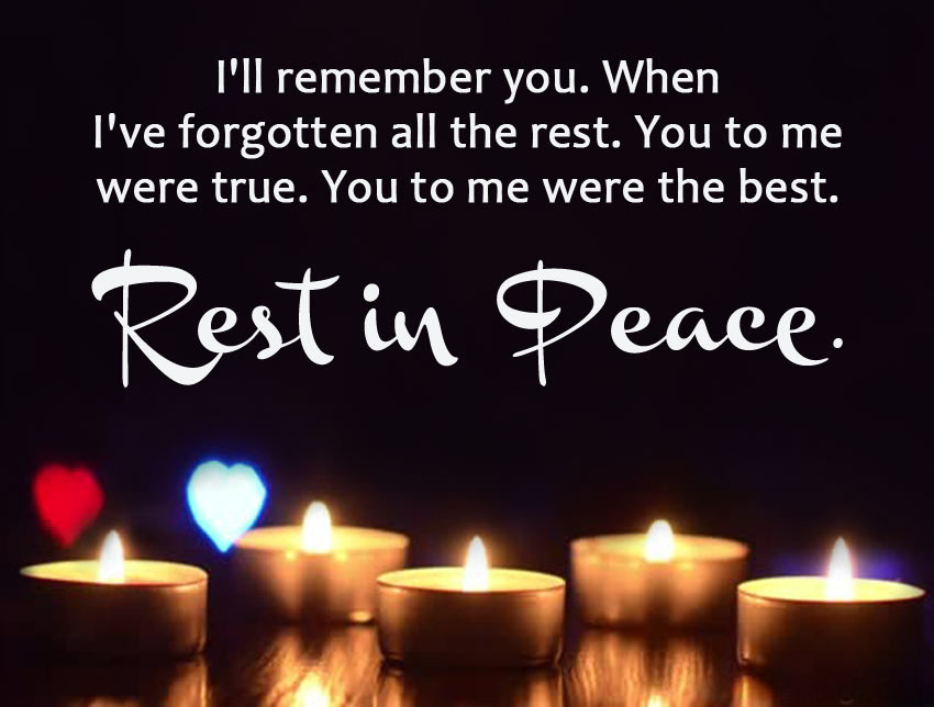 May You Rest in Peace Messages