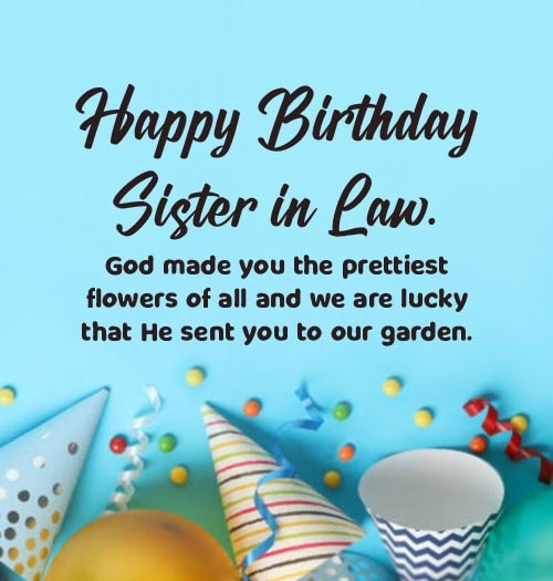 birthday wish for sister in law