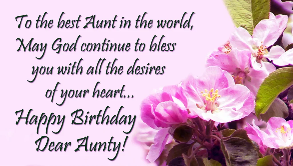 birthday wishes for aunt image