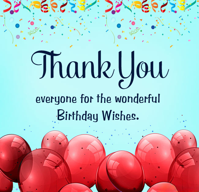 thank you for birthday wishes on facebook