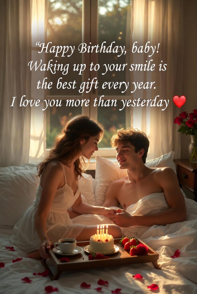 Happy Birthday, baby! Waking up to your smile is the best gift every year. I love you more than yesterday ❤️