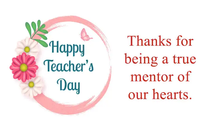 Teachers Day Image with Thank U Message