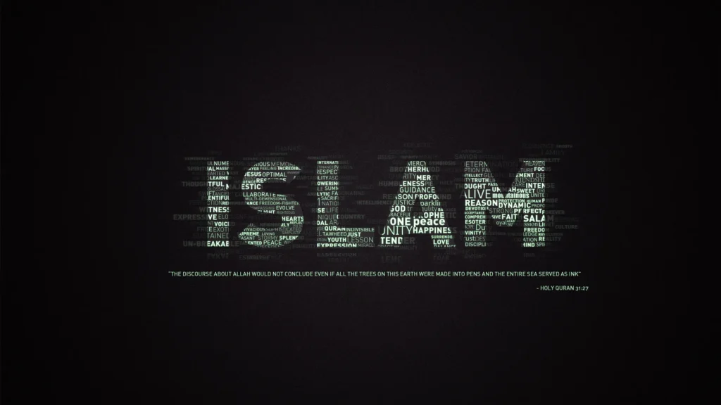 1920x1080 Written text Islam 