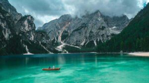 Green Crystal Clear Mountain Lake by Joel Vodell