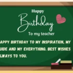 Happy birthday to my teacher image