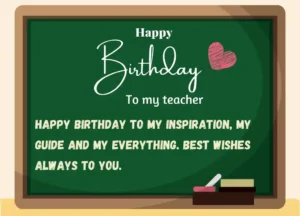 Happy birthday to my teacher image