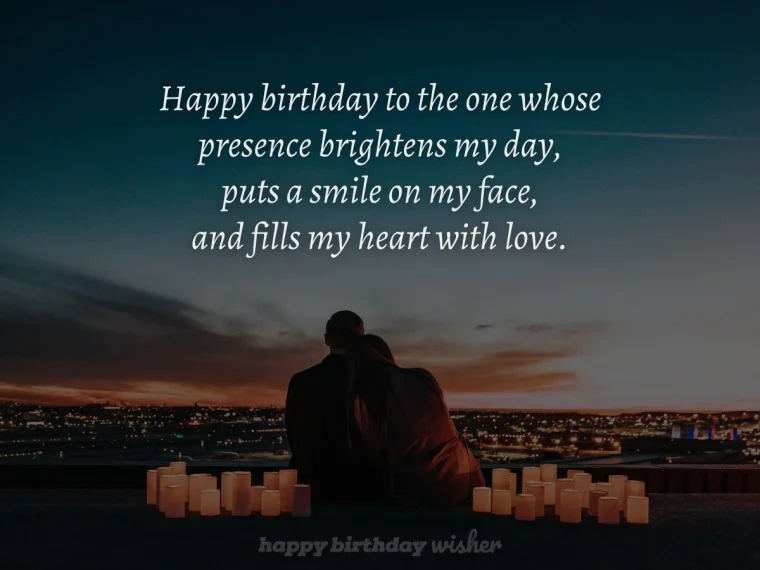 Romantic Birthday Wishes for the One Who Holds My Heart