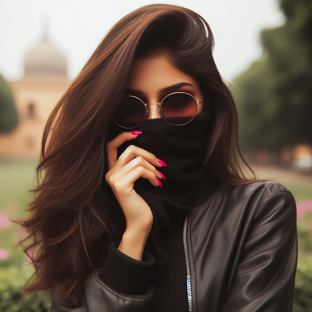 Instagram Stylish Hidden Face Girl Pic