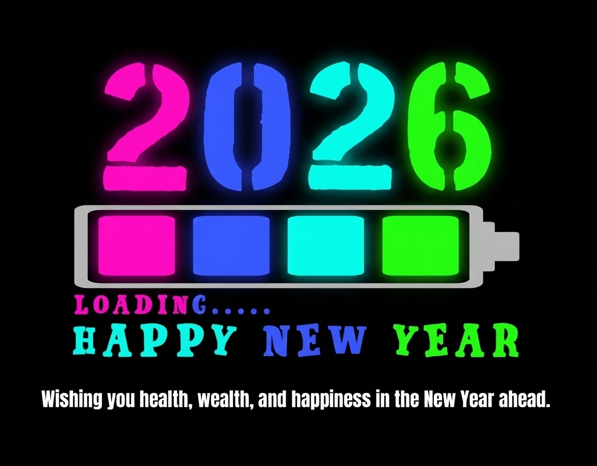 2026 Loading. Happy New Year. Wishing you health wealth and happiness in the new year ahead