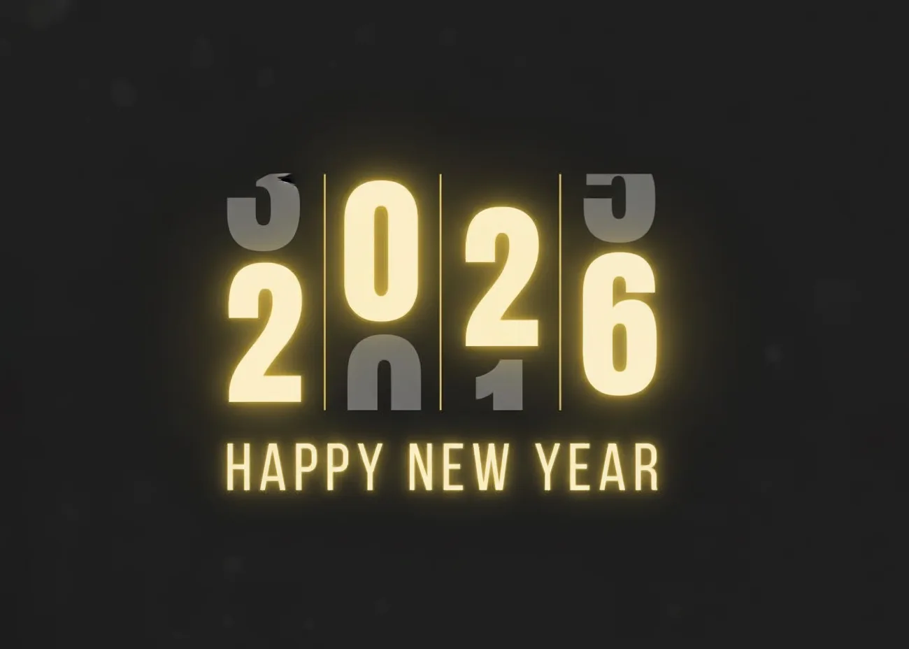 Black Minimalist Happy New Year 2026 Facebook Post Black Minimalist Happy New Year 2026 Facebook Post