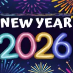 Black Modern Happy New Year 2026 wallpaper Black Modern Happy New Year 2026 wallpaper