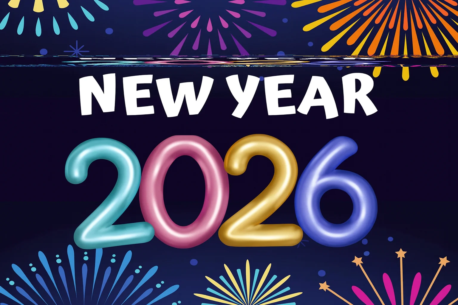 Black Modern Happy New Year 2026 wallpaper Black Modern Happy New Year 2026 wallpaper