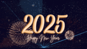 Colorful Bright and Quirky Happy New Year 2025