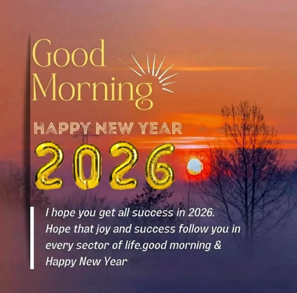 First Good Morning of 2026 Happy new year Wish you get all the success this year. Hope that joy and success follow you in every sector of life