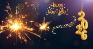Happy New Year 2026 Celebration with Sparklers Golden Balloons Festive Greetings Happy New Year 2026 Celebration with Sparklers & Golden Balloons Festive Greetings