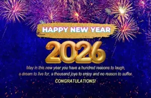 firework happy new year 2026 wishes message image
