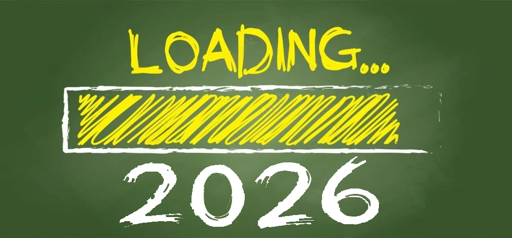 Best wishes we wish you a Happy new year 2026 loading bar on schoolboard. Flat vector best midnight slogan or quote. Christmas and New year greeting card Best wishes we wish you a Happy new year 2026 loading bar on schoolboard. Flat vector best midnight slogan or quote. Christmas and New year greeting card