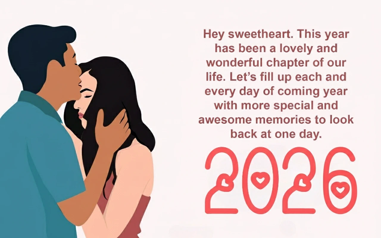 Cute Happy New Year 2026 Love Quotes for Her