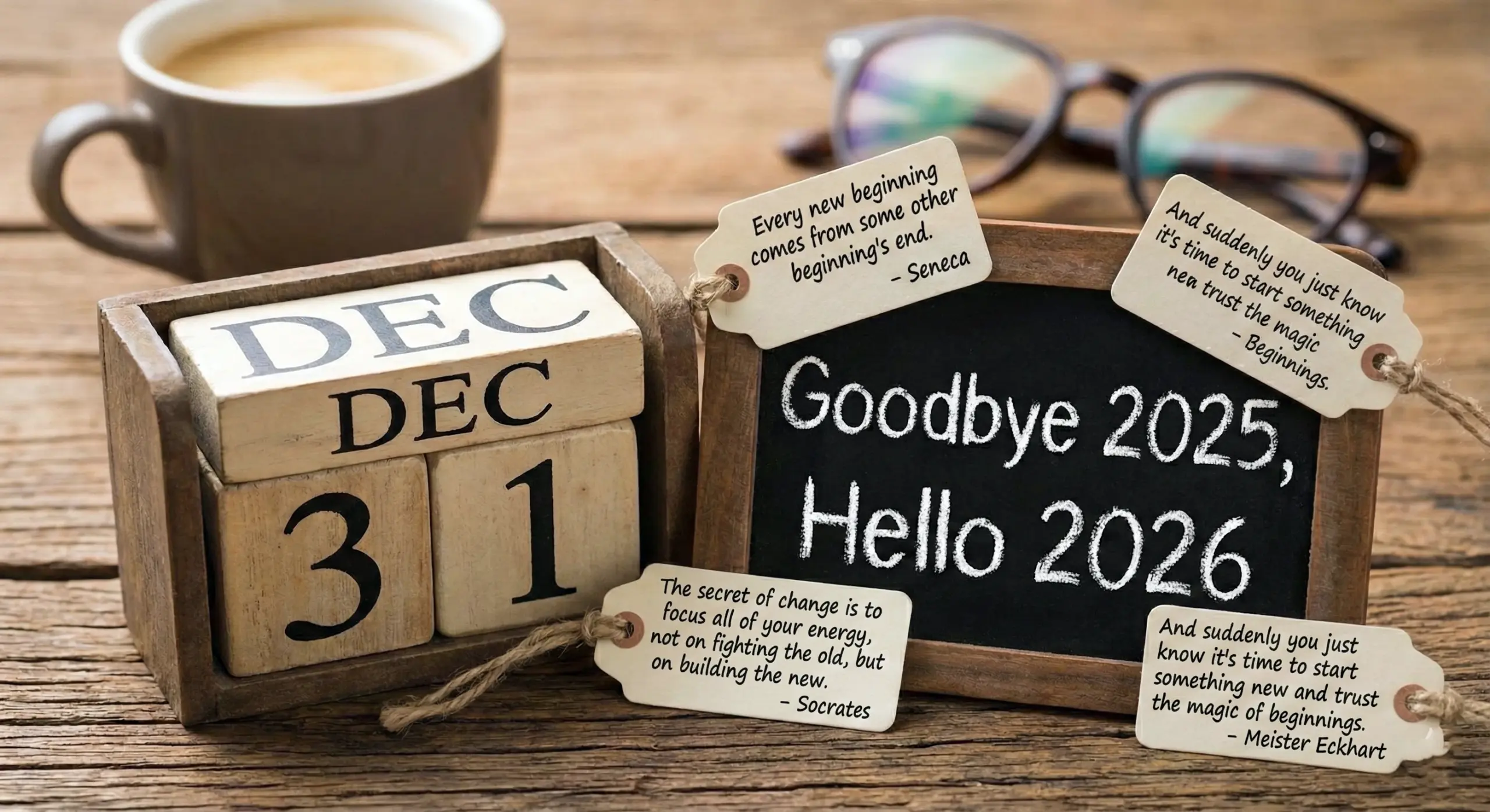 Good Bye 2025 Welcome New Year 2026 message image